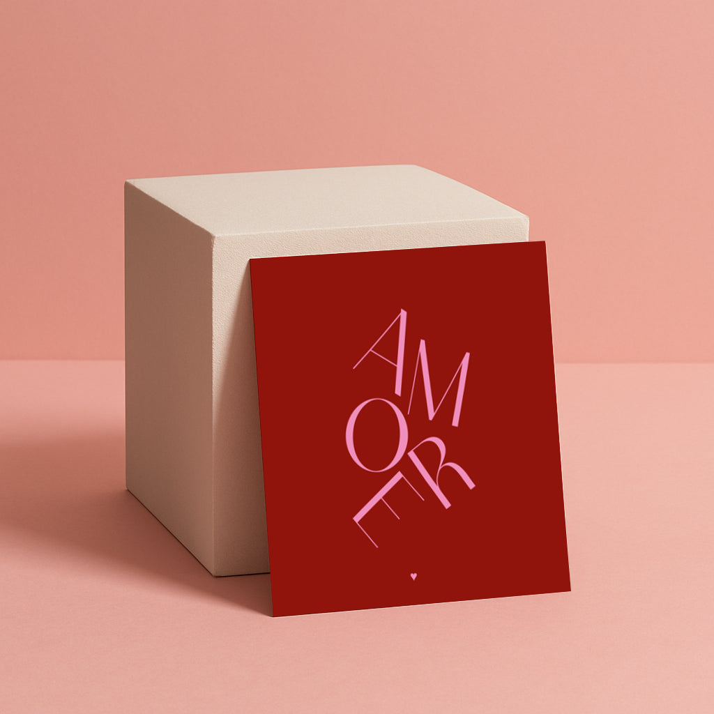 AMORE Liebeskarte – AMORE TYPO