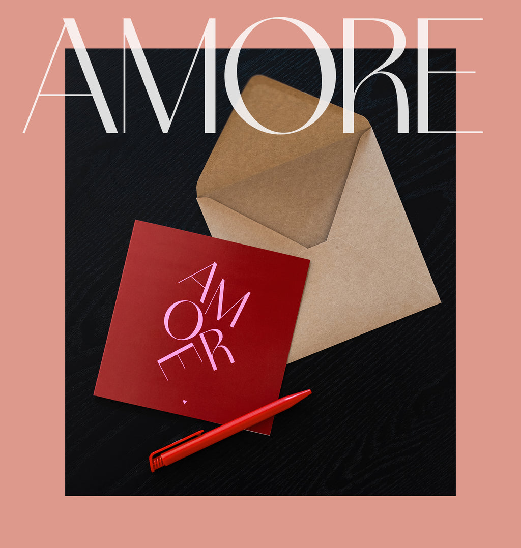 AMORE Liebeskarte – AMORE TYPO