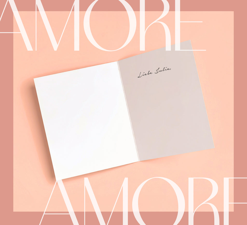 AMORE Liebeskarte – AMORE TYPO